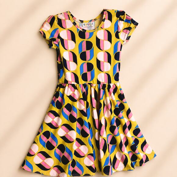 Dot Dot Smile Other - Dot Dot Smile Girls NEW Retro Flare Twirl Party Birthday Pre-School Dress 3/4T